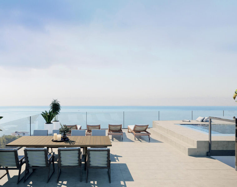 Designer Penthouses with Sea Views in Cala Mayor