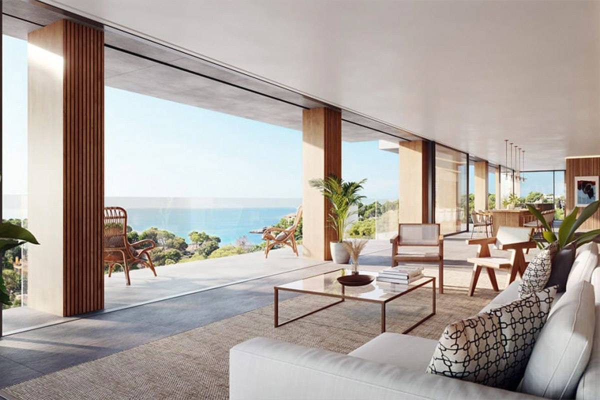 Modern seafront apartment in Bendinat Living in Mallorca