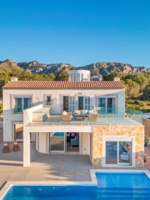 Contemporary villa with panoramic sea views for sale in betlem, arta