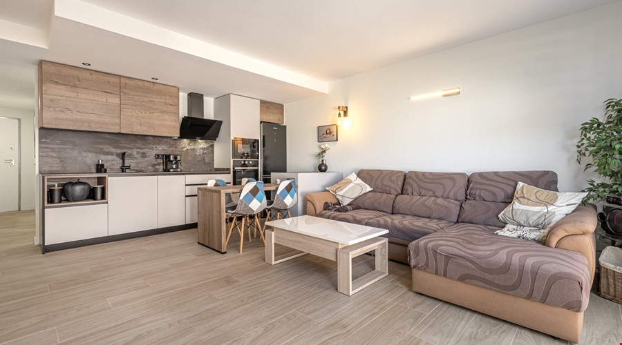 Contemporary mediterranean townhouse for sale with pool rooftop terrace in santa maria