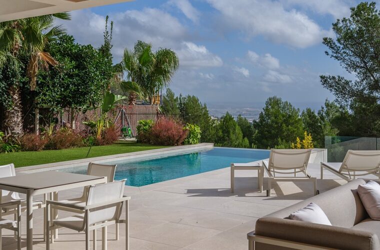 Contemporary luxury villa with pool and forest views in son vida – villa for sale in son vida