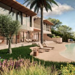 Contemporary townhouse for sale with garden and rooftop terrace in andratx