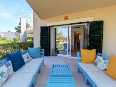 Contemporary ground floor garden apartment for sale in cala vinyes