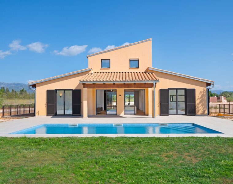 Architecturally-refined country house with vineyard views in santa maría del camí