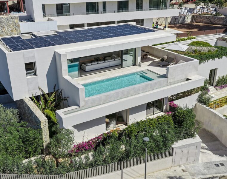 Architectural masterpiece with mediterranean vistas for sale in portals nous