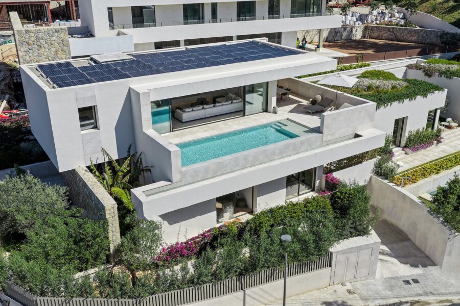 Architectural masterpiece with mediterranean vistas for sale in portals nous