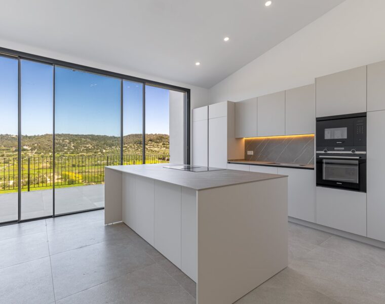 Contemporary sea & mountain view villa with rooftop pool for sale in sa cabaneta