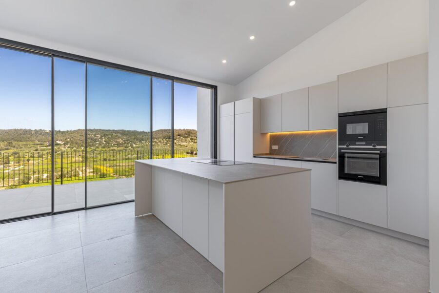 Contemporary sea & mountain view villa with rooftop pool for sale in sa cabaneta