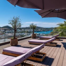 Cliffside villa with panoramic sea views and private beach access for sale in santa ponsa