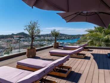Cliffside villa with panoramic sea views and private beach access for sale in santa ponsa