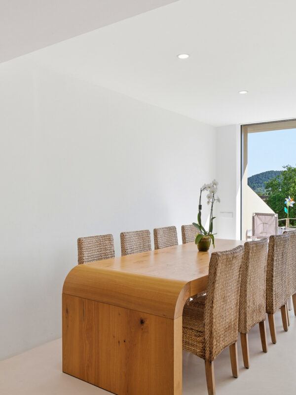 Contemporary townhouse for sale with garden and rooftop terrace in andratx