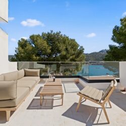 Refined contemporary townhouse with harbour vistas for sale in port d’andratx