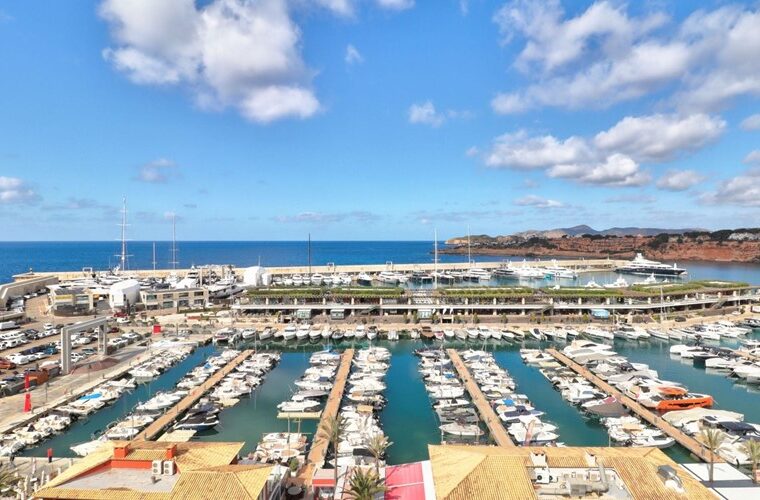 Renovated duplex apartment with marina views for sale in port adriano