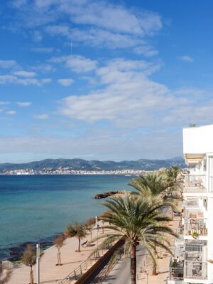 Frontline three-bedroom apartment with panoramic bay vistas in el molinar