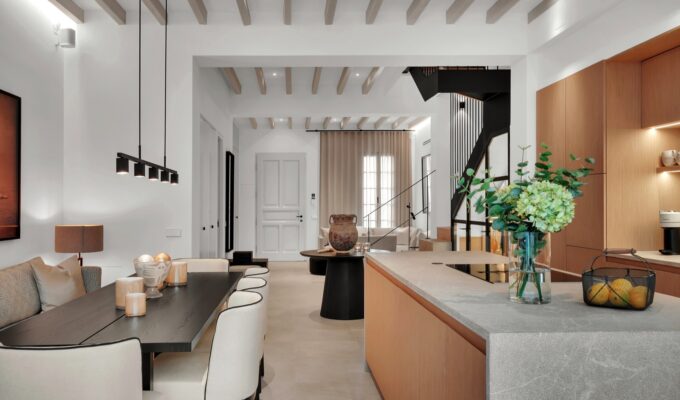 Exquisitely restored historic residence with private pool and rooftop sanctuary in palma