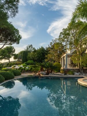 Mediterranean hilltop sanctuary with sweeping sea views and botanical gardens in calvià