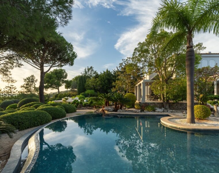 Mediterranean hilltop sanctuary with sweeping sea views and botanical gardens in calvià