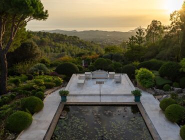 Mediterranean hilltop sanctuary with sweeping sea views and botanical gardens in calvià