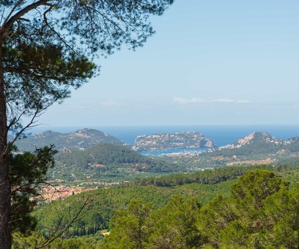 Five-bedroom traditional finca for sale with holiday license and sea views in andratx