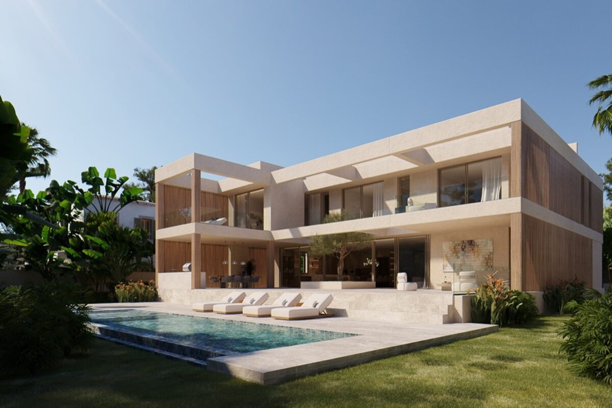 Contemporary five-bedroom architectural villa with private pool in Calvià