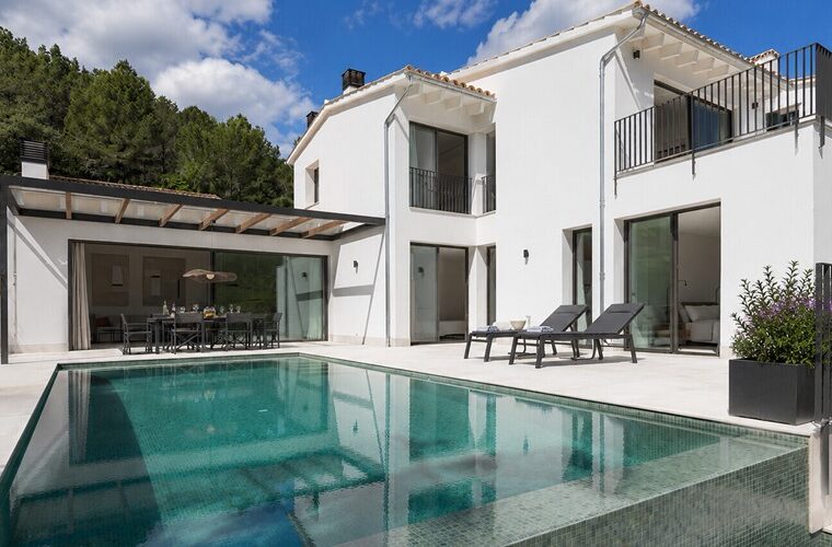 Contemporary designer villa with mountain vistas for sale in esporles