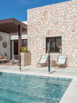 Sustainable four-bedroom single-level designer villa with saltwater pool in marratxí
