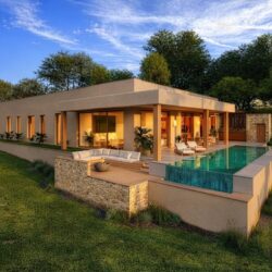 Grand architectural villa with expansive grounds in palma