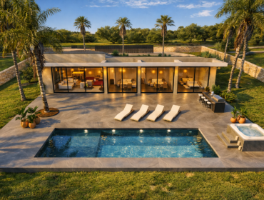 Modernist villa project with building license in son gual near palma