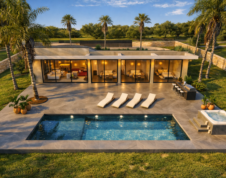 Modernist villa project with building license in son gual near palma