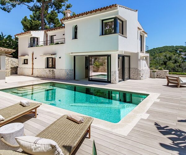 Contemporary sea-view villa with pool and sauna in portals nous