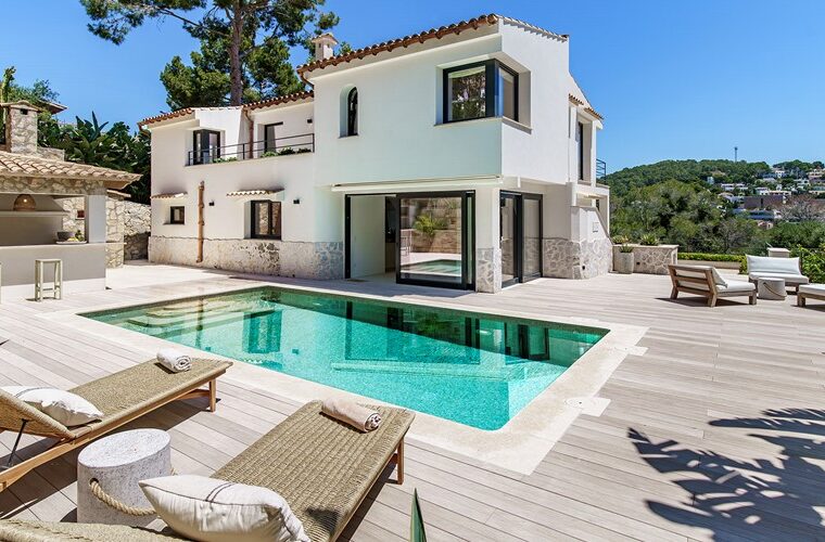 Contemporary sea-view villa with pool and sauna in portals nous