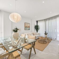 Modern two-bedroom garden apartment with communal pool in portals nous