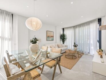 Modern two-bedroom garden apartment with communal pool in portals nous