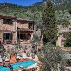 Traditional stone finca with private pool and majestic mountain views for sale in fornalutx