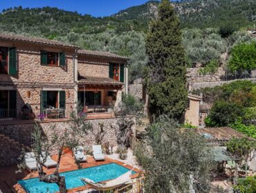 Traditional stone finca with private pool and majestic mountain views for sale in fornalutx