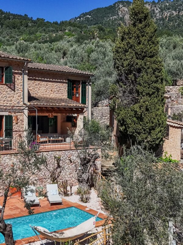 Traditional stone finca with private pool and majestic mountain views for sale in fornalutx