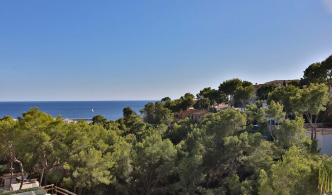 Spacious five-bedroom mediterranean villa with guest cottage and sea views for sale in costa d'en blanes