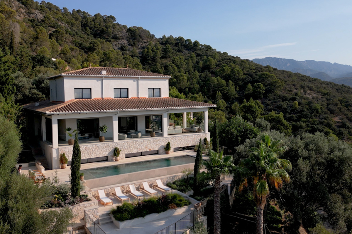 Architectural masterpiece villa with panoramic views in Sa Font Seca, Bunyola