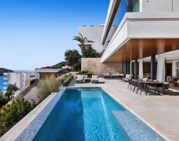 Contemporary architectural masterpiece with panoramic mediterranean vistas for sale in santa ponsa