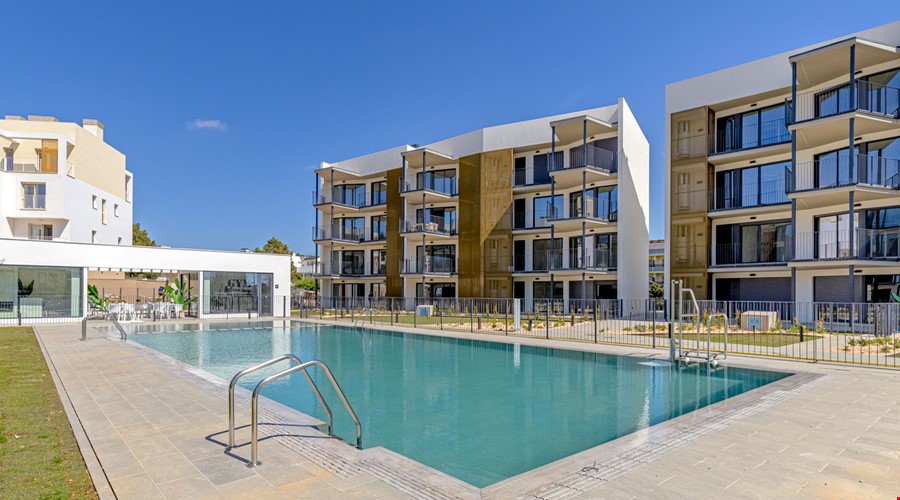 Apartment for sale in Portals Nous Modern two-bedroom garden apartment with communal pool in palmanova
