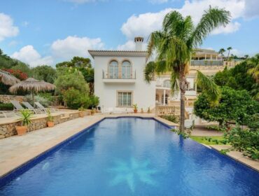 Contemporary six-bedroom villa with mountain backdrop for sale in son vida