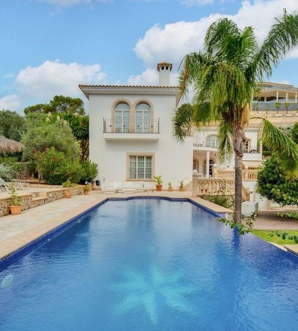 Contemporary six-bedroom villa with mountain backdrop for sale in son vida