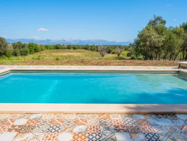 Sustainable four-bedroom stone finca with mountain vistas for sale in algaida