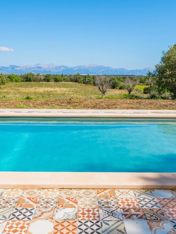 Sustainable four-bedroom stone finca with mountain vistas for sale in algaida