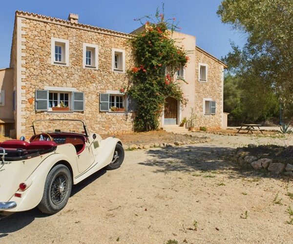 Sustainable four-bedroom stone finca with mountain vistas for sale in algaida