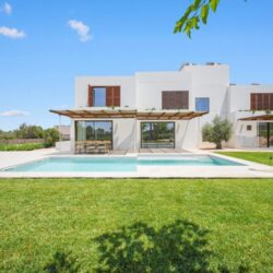 Architectural designer villa with panoramic roof terrace in palma