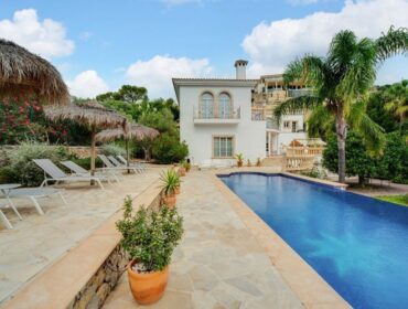 Contemporary six-bedroom villa with mountain backdrop for sale in son vida