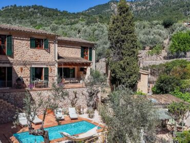 Traditional stone finca with private pool and majestic mountain views for sale in fornalutx