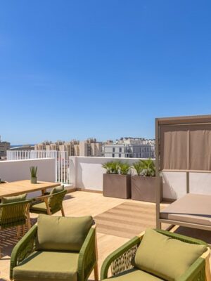 Modern coastal sanctuary with private roof terrace and sea views apartment for sale in palma