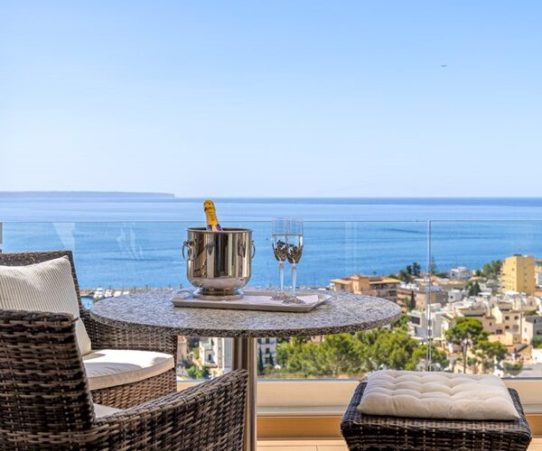Luxurious penthouse with private rooftop jacuzzi for sale in cala major